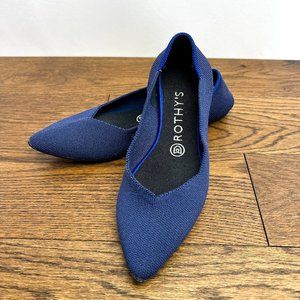 Rothy's The Point Maritime Navy Blue Flats